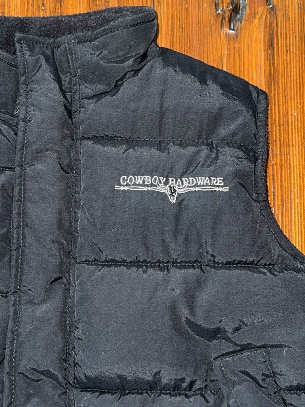 Cowboy Hardware boys puffer vest black medium kids boys zipper